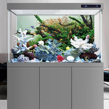 AWERT 72x16 inches Branches Fish Tank Background Green Algae Aquarium Background River Bed & Lake Fish Tank Background Vinyl Background - size: 72x16in/180x40cm