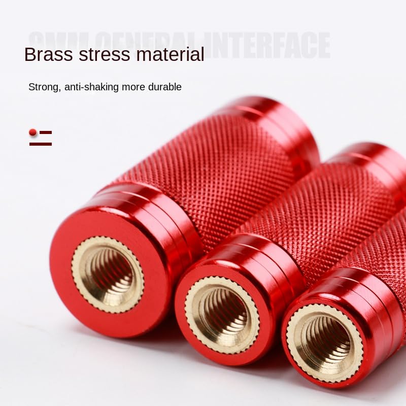 2pcs Universal 8mm Screw Thread Fishing Net Connector Adapter for DIY Modification | Folding Net Head Replacement Part for Fishing Rod Conversion - size: ID-21mm(0.82inch)