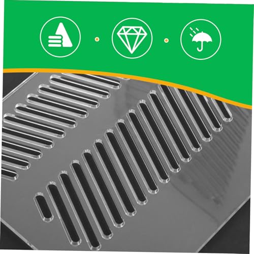 Kisangel Aquarium Partition Plate Acrylic Divider for Fish Tanks Sand Isolation and Dual Hole Design Easy Installation Versatile Aquarium Accessory for Clean and Healthy Environments
