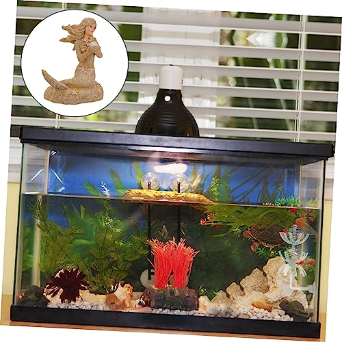 ABOOFAN 1pc Mermaid Statue Aquarium Decor Underwater Ornament for Fish Tanks Landscape Supplies Vivid Design for Aquatic Adornment for