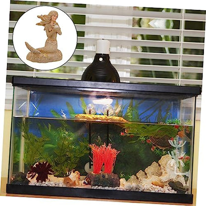 ABOOFAN 1pc Mermaid Statue Aquarium Decor Underwater Ornament for Fish Tanks Landscape Supplies Vivid Design for Aquatic Adornment for