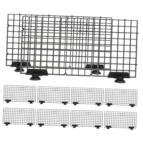 WOONEKY 1set Fish Tank Divider Plastic Grid for Fish Isolation and Separation Aquariums Fit Aquarium Partition Board Bottom Filtration Grid for Clean Water