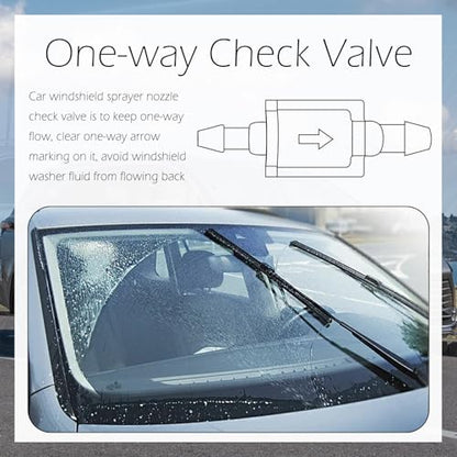 2PCS Windshield Washer Check Valve,Windshield Washer Nozzle Check Valve Compatible with Toyota,Windshields Sprayer Nozzle Checks Valves Replace OEM#85321-26020/85381-AE020