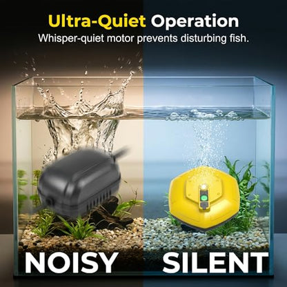 IPX7 Floating Rechargeable Bait Bucket Aerator,3000mAh Portable Live Bait Oxygen Pump,Ultra-Quiet Bubbler for Fishing,Minnow Bucket,Fish Tank,Livewell & Bait Transportation