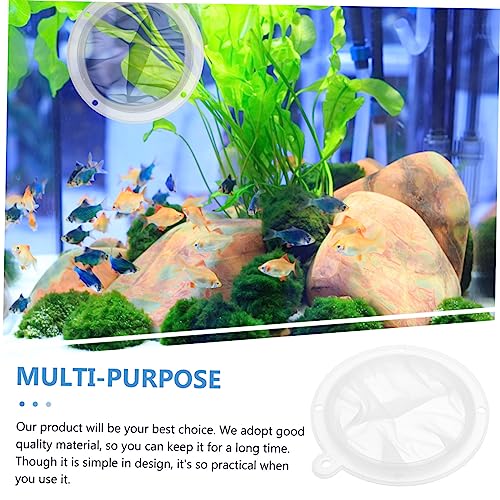 GANAZONO 2pcs Strainer for Aquarium Cleaning Food Grade Mesh Fish Tank Household Use Mesh Safe for Fresh Aquariums Practical Design for Easy Holding
