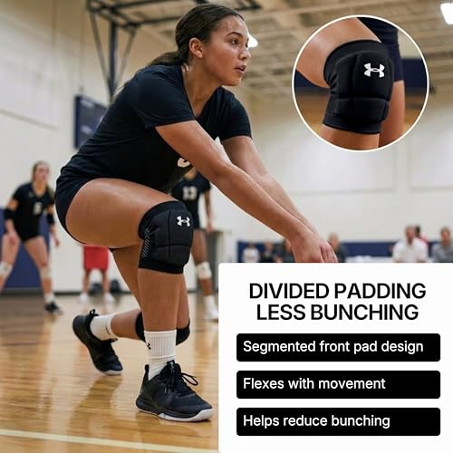 Under Armour Volleyball Knee Pads, Set of 2 - color: Black, size: Adult Medium