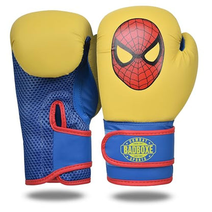 Kids Boxing Gloves 6oz | Boxing Gloves for Kickboxing Muay Thai MMA | Bag Gloves for Punching Bag - color: Yellow