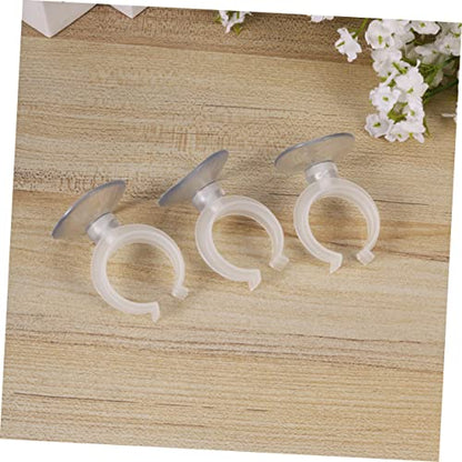 balacoo 6pcs Aquarium Fixed Clip Air Tubing Holder Airline Holder Taper Candles Acrylic Fish Tank Fish Tank Hose Clamp Candle Holder Cup Holder Water Holder Window Heater