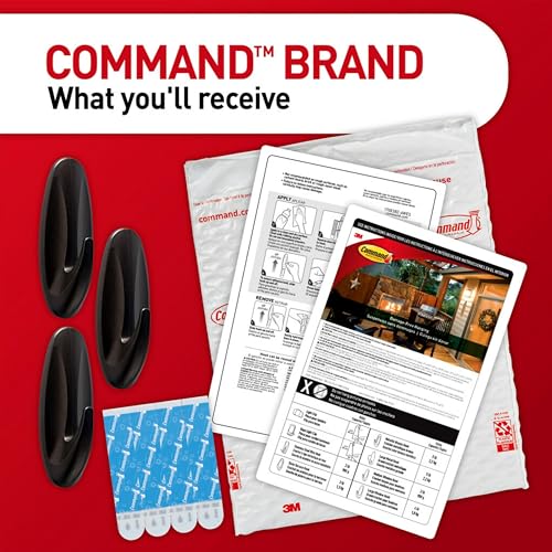 Command Outdoor Metallic Bronze Hooks, 3 Hooks, 4 Strips - style: 3 Hooks, 4 Strips