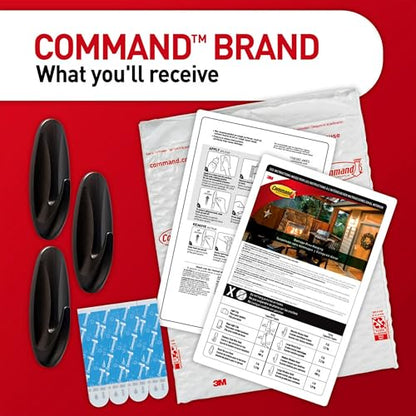 Command Outdoor Metallic Bronze Hooks, 3 Hooks, 4 Strips - style: 3 Hooks, 4 Strips
