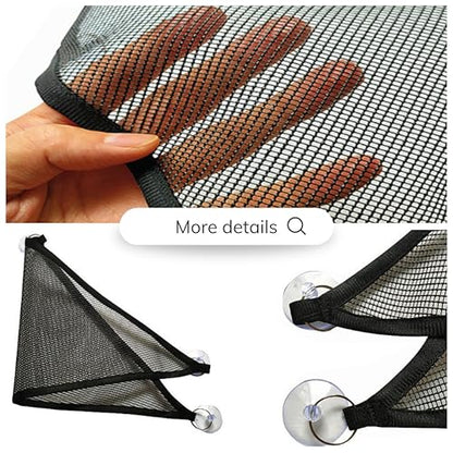 Axolotl Hammock For Aquarium with Ceramic Feeding Dish, Axolotl Hammock with Bowl, Reptile Triangle Hammocks with Tray Feeder, Axolotls Accessories For Tank, Bearded Dragon Tank Accessories (Black, S) - size: S