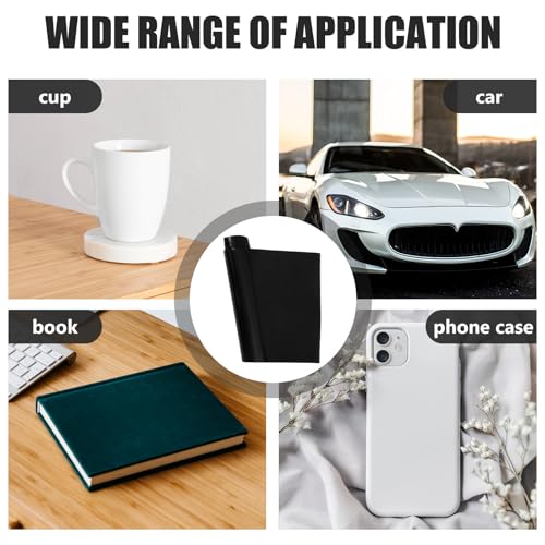 Matte Black Self-Adhesive PVC Vinyl Sheet for Craft Cutting Machines, Waterproof Permanent Vinyl Roll 30cm X 50cm for DIY Stickers, Decals, Aquarium Background and Scrapbooking