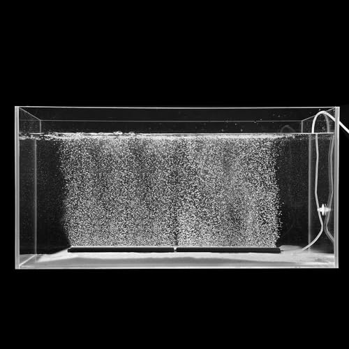 Aquarium 6/12Inch Nano Materials Air Stone Strip Fish Tank Bubble Stone for Saltwater and Fresh Water (Not Harm The Health of The Fish)(No Include Air Pump) - color: 6Black, size: 24In