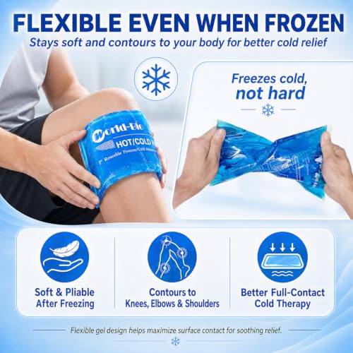Large Gel Ice Packs for Injuries, 2 Pack - color: 12.2" X 8.2" - 2 Ice Packs