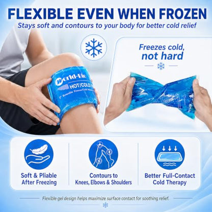 Large Gel Ice Packs for Injuries, 2 Pack - color: 12.2" X 8.2" - 2 Ice Packs