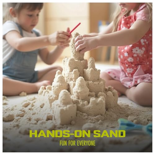 Sun Joe Ultra Fine Silica Play Sand for Sandboxes, Sensory Tables, Gardens, Weighted Toys & Aquariums, for Molding, Digging & Sculpting, 50 Pound Bucket, PLYSAND50-BKT
