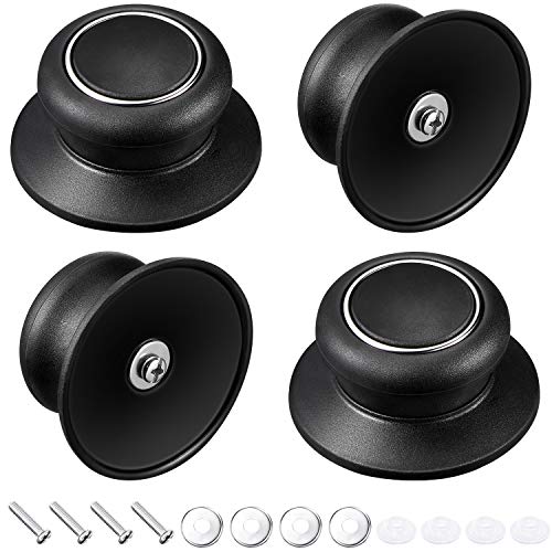 Patelai 4 Pieces Pot Lid Knob Pan Lid Holding Handle Universal Kitchen Cookware Replacement Pot Cover Knob