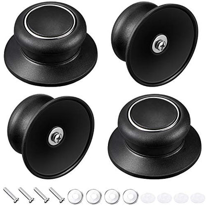 Patelai 4 Pieces Pot Lid Knob Pan Lid Holding Handle Universal Kitchen Cookware Replacement Pot Cover Knob