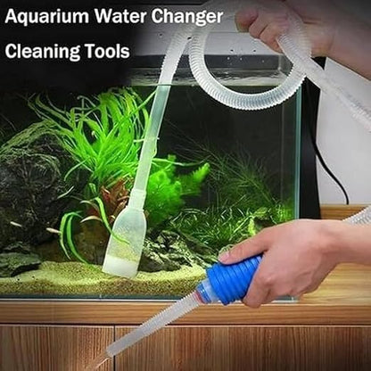 1pc Fish Tank Gravel Sand Cleaner with Nozzle Water Flow Controller - BPA Free