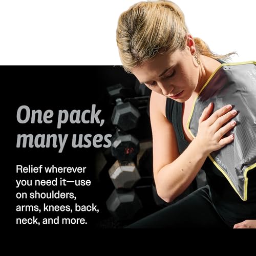 Hot & Cold Reusable Gel Packs (Large, 2 Pack) Flexible Soft Compress - Ice & Heat Therapy for Injuries, Back, Shoulder, Hip, Knee, Joint Pain, Swelling, Bruises, Post Surgery - Sport Temp - size: Large (Pack of 2)