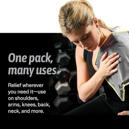 Hot & Cold Reusable Gel Packs (Large, 2 Pack) Flexible Soft Compress - Ice & Heat Therapy for Injuries, Back, Shoulder, Hip, Knee, Joint Pain, Swelling, Bruises, Post Surgery - Sport Temp - size: Large (Pack of 2)