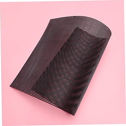 BESPORTBLE 5PCS Cuttable Plastic Mesh Grid for DIY Projects Durable Handmade Mesh Multi Purpose Square for Fish Tanks Crafting and Home Use Black - color: Black