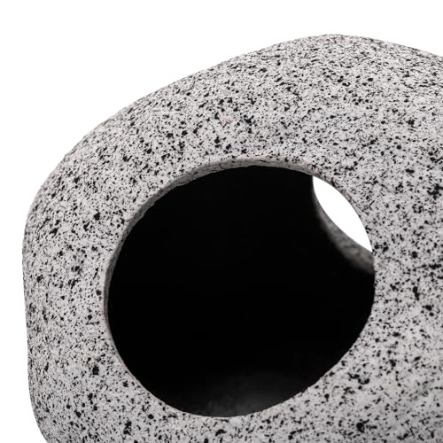 6 Pack Aquarium Decoration Rock Caves, Betta Fish Tank Hideaway, Hideout Stones House Decor for Cichlid Shrimp Territorial Fish Hiding Breeding Spawning, Fish Tank Ornaments