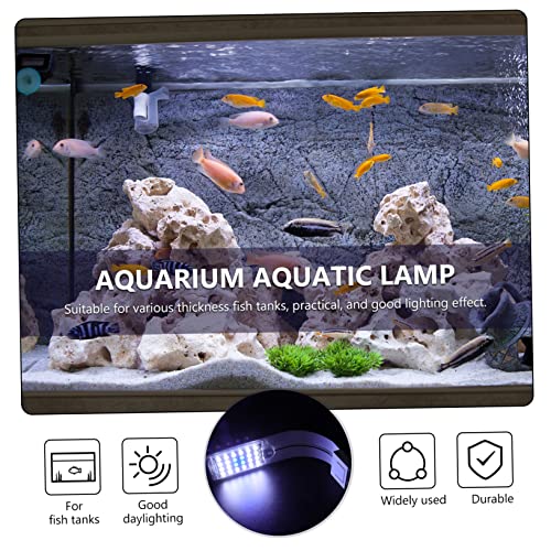 VANZACK Led Aquarium Lighting Fish Tank Lamp with Clip Plant Grow Light Durable Us Plug