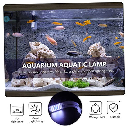 VANZACK Led Aquarium Lighting Fish Tank Lamp with Clip Plant Grow Light Durable Us Plug