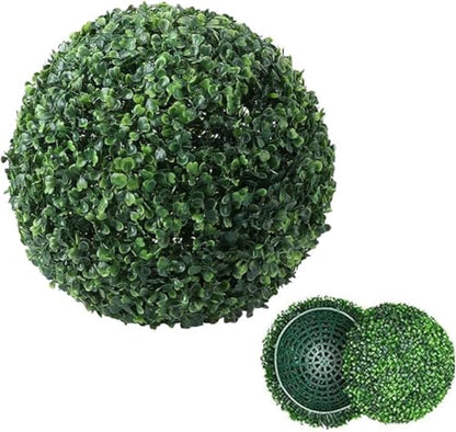 Topiary Ball Frame Set of 2, 6 Sizes Plastic Plant Support Cage (10-40cm), Artificial Grass Ball Frame for DIY Flower Arrangement, Moss Ball Holder for Wedding Home Garden Decoration (16"/40cm)