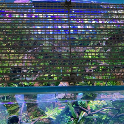 SUPVOX 4sets Aquarium Separator Divider Plastic Grid Isolation Panels for Fish Tanks Pet Cages Fish Escape Prevention Clamps Included
