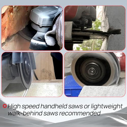 Sandwich Tuck Point Blade - 4-1/2 Inch Mortar Raking Crack Chaser Dual Diamond Blade 7/8"-5/8" Arbor for Mortar Removal,Grout Concrete Asphalt Surfaces Repair,Masonry Brick Stone Cutting - size: Blade 4.5"(115mm)
