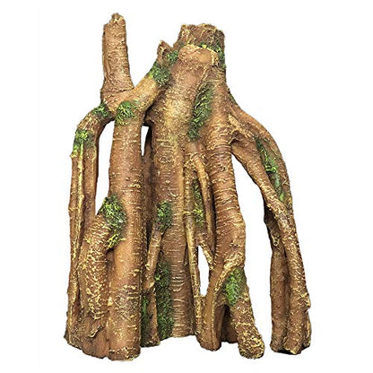 SLOCME Aquarium Resin Tree Trunk Ornament - Fish Tank Wood House Decor, Betta Fish or Other Pets Can Swim Through the Branches