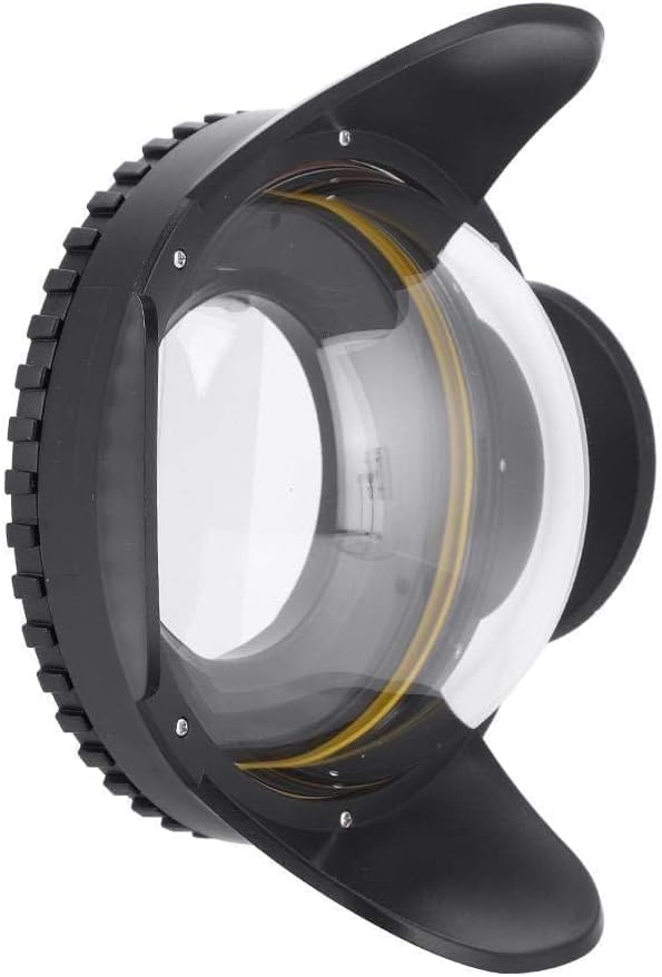 Seafrogs Dome Port Lens, 67mm Fisheye Wide Angle Lens Shade for Underwater Camera Housing Case, 60m Waterproof Dome Port for Diving and Snorkeling Photography