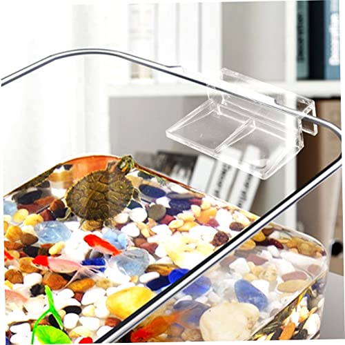 10Pcs Transparent Aquarium Cover Support Racks Easy Install Fish Tank Brackets for Accessories for Fish Tanks and Aquariums