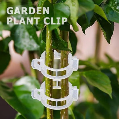 200PCS Plant Support Clips, Tomato Clips, Garden Clips, Trellis Clips, Vine Clips for Climbing Plants to Prevent Tomatoes from Pinching or Falling Off - color: White 200Pcs