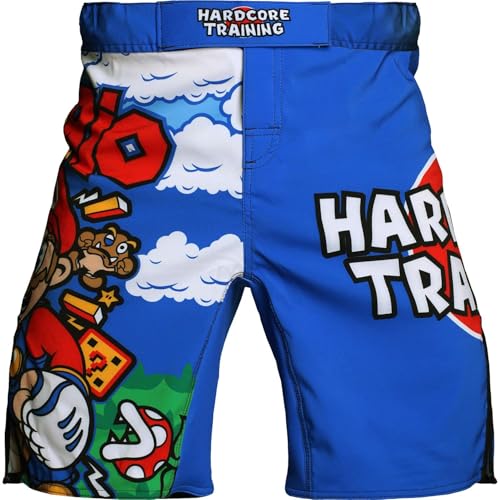 Hardcore Training MMario Fight Shorts Men MMA BJJ Boxing - size: X-Small