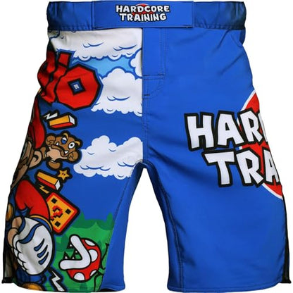 Hardcore Training MMario Fight Shorts Men MMA BJJ Boxing - size: Large