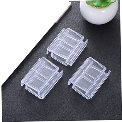 POPETPOP 10pcs Acrylic Aquarium Bracket Fish Tank Support Holder Clear Rack for Glass Covers Suitable for Small Pets