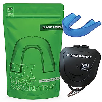 Mouth Guard, ADA Accepted,1-Pack Plus Case, Youth Blue - color: Blue, size: Youth