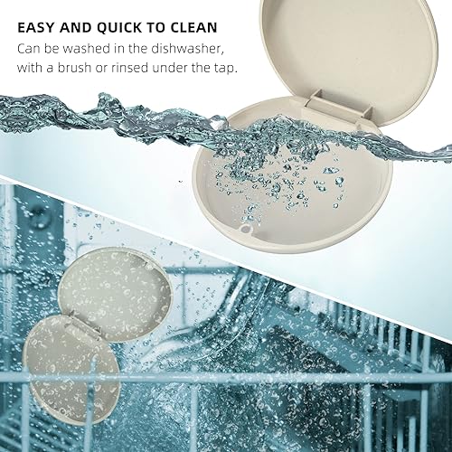 Slim Aligner Case with Night Guard, Premium Retainer Mouth Guards Travel Case-Ivory - color: Ivory