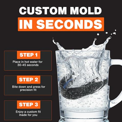 Shock Doctor MicroGel Sports Mouth Guard, Football, Basketball, Boxing, Lacrosse Mouthguard - color: Black/Shock Green