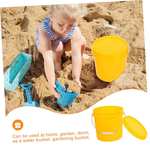 FOMIYES Plastic Storage Bucket with Handle and Lid Versatile Sealed Pail for Food Water and Household Items and Stackable Design for Efficient Storage and Everyday Use