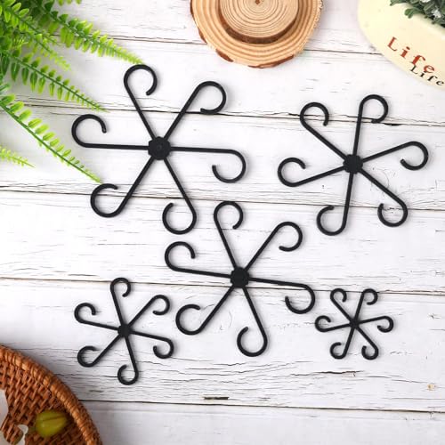 12 Pcs Plant Stem Holders, Plastic Invisible Plant Support Stakes Indoor Reusable Climbing Houseplant Stem Supports Hook Growth Accessories for Indoor Home Garden