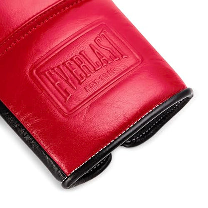 Everlast Powerlock OG Pro Training Boxing Gloves - color: RED/BLK, size: 14 oz
