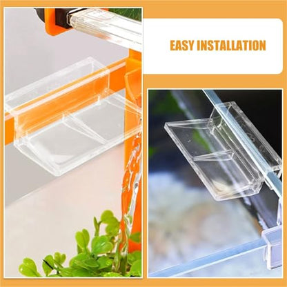40 Pcs Aquarium Glass Cover Holders – Acrylic Support Clips for Rimless Fish Tank Lid