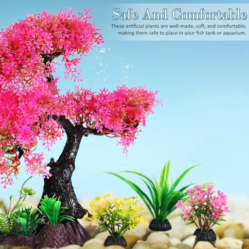 TOYANDONA 10pcs Plastic Fish Tank Plants Realistic Aquarium Decorations for Betta and Low-Maintenance and Versatile Aquarium Decor Underwater Aesthetics