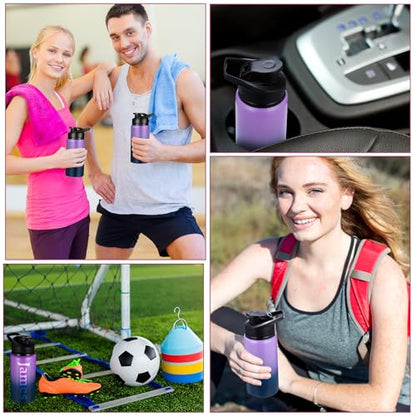 Mimorou Aluminum Water Bottles Bulk 17oz - color: Dark Blue，purple