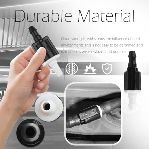 2PCS Windshield Washer Check Valve,Windshield Washer Nozzle Check Valve Compatible with Toyota,Windshields Sprayer Nozzle Checks Valves Replace OEM#85321-26020/85381-AE020