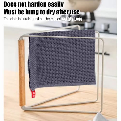 2 Pack 10 x 10 Inches Premium Microfiber Waffle Weave Kitchen Dish Cloths,Ultra Soft Absorbent Quick Drying Dish Towels,Dish Rags for Drying Dishes & Daily Kitchen Use,Gray - color: Dark Gray